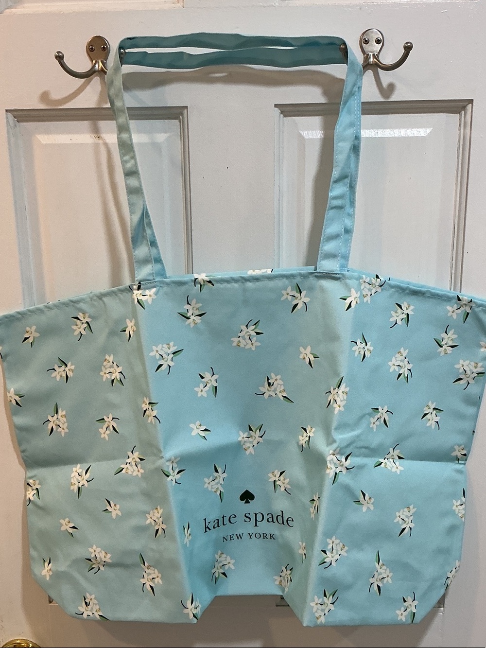 kate spade Light Aqua Floral Tote - Picture 1 of 5